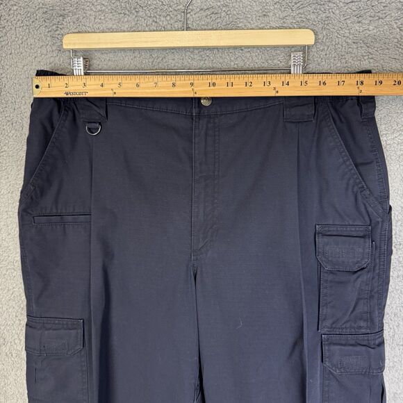 5.11 Tactical Series Pants Mens 40x36 Blue Cargo Relaxed Workwear Utility - Picture 3 of 11